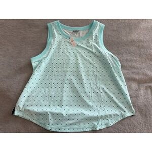 T by Talbots Lightweight Woven‎ Stretch Tank - Scallop Size Large NWT
